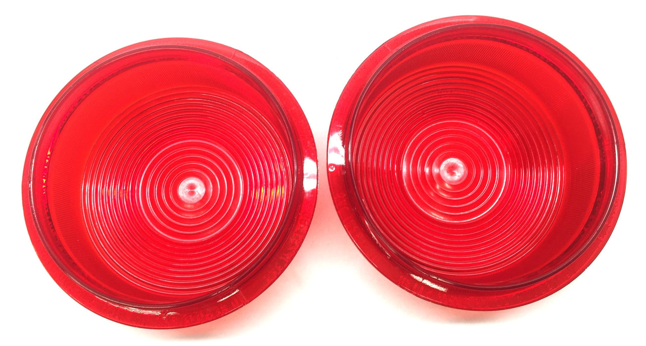Betts Machine Co. Red Round Snap-In Stop Lens 71ST [Lot of 2] NOS
