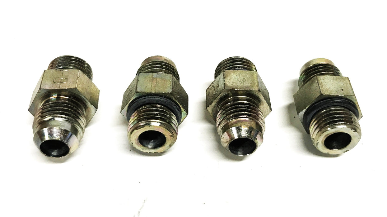 Lenz 1/4 inch NTP x 1/4 inch JIC37 Straight Adapter [Lot of 4] NOS