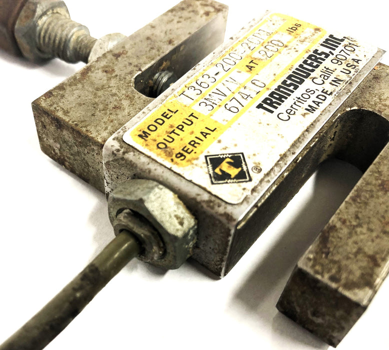 Transducers Inc 3MV/V Output At 200lbs Load Cell T363-200-20P1 USED