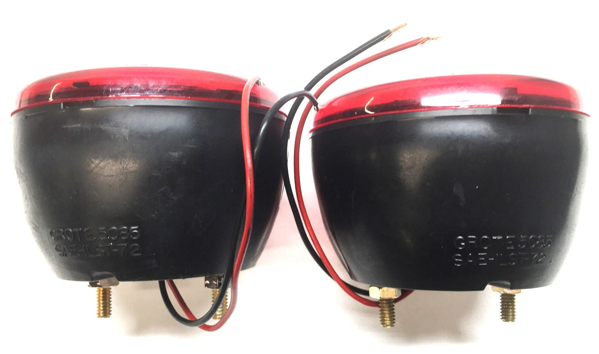 Grote Red Round Stop/Turn/Tail Lamp 50852 [Lot of 2] NOS
