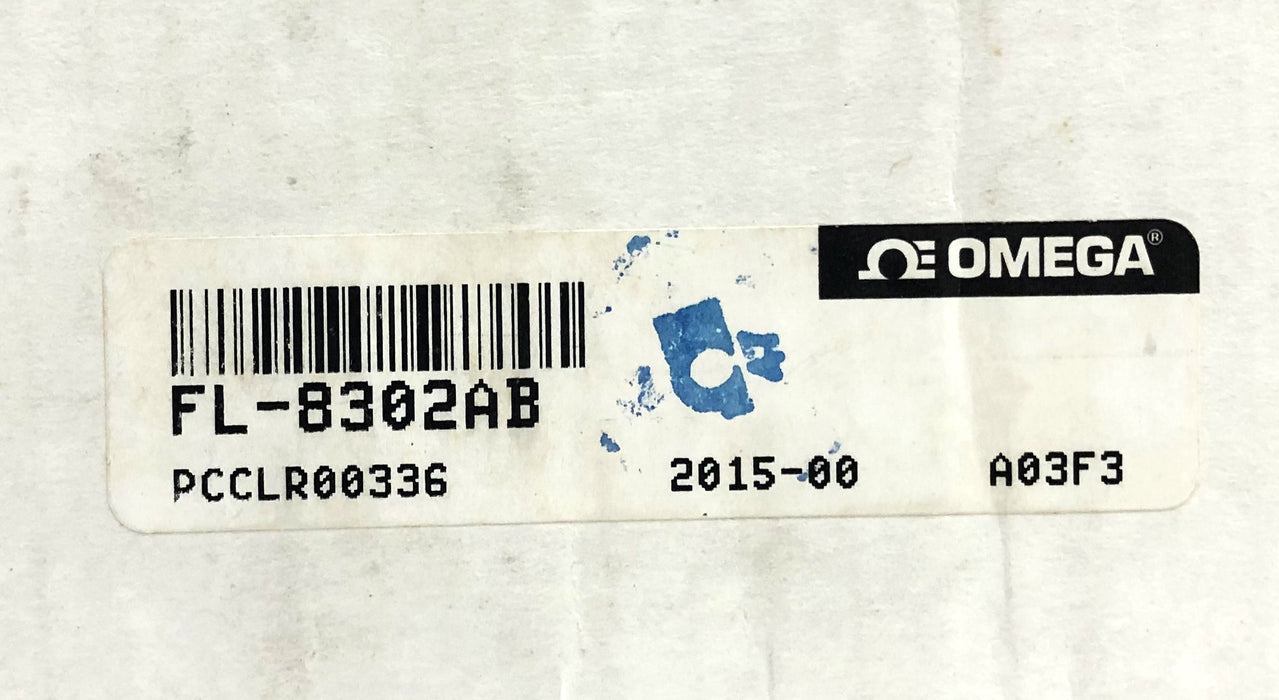 Omega 3500PSI/241BARS MAX Large Capacity In-Line Flow Meter FL-8302AB NOS