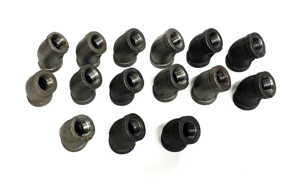 Unbranded 45 Degree Elbow Fitting 3/8 Inch [Lot of 15] NOS