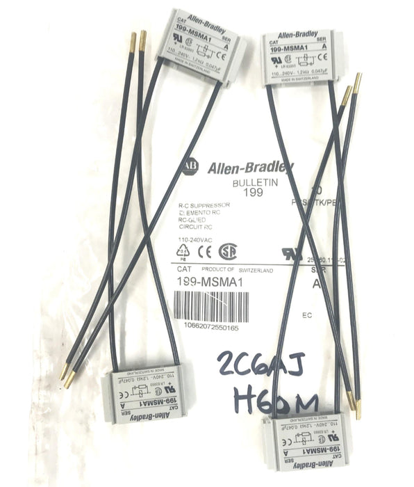 Allen-Bradley R-C Suppressor Series A 119-MSMA1 [Lot of 4] NOS