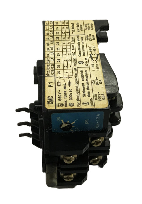 Cleveland Motion Control Thermal Overload Relay P1-18-27A NOS