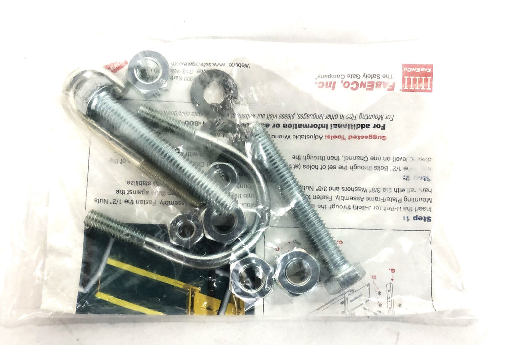 Fabenco 30 Inch Yellow Galvanized Steel Self Closing Safety Gate A71-30PC NOS
