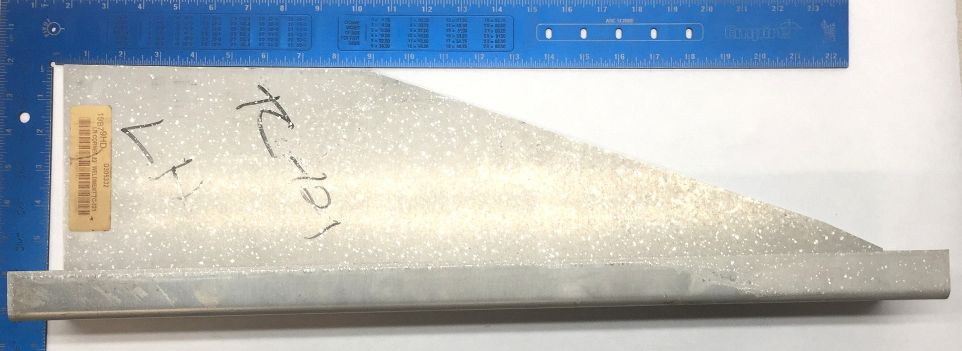 Unbranded for TC121 23" Aluminum Left Corner Weldment D305332 NOS