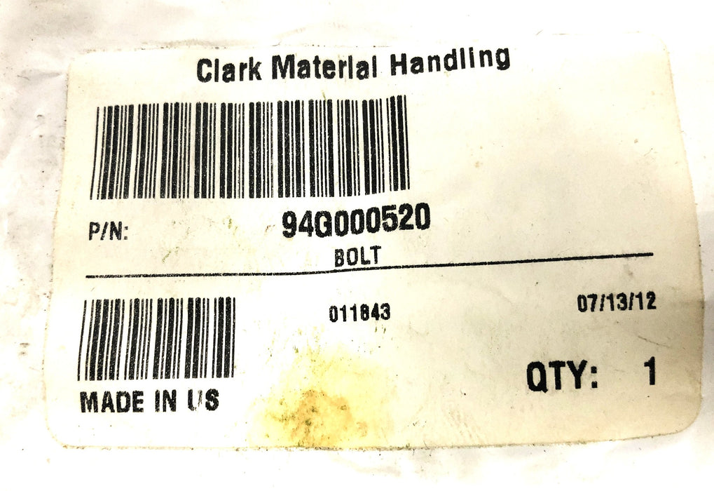 Clark Forklift Bolt 94G000520 [Lot of 3] NOS