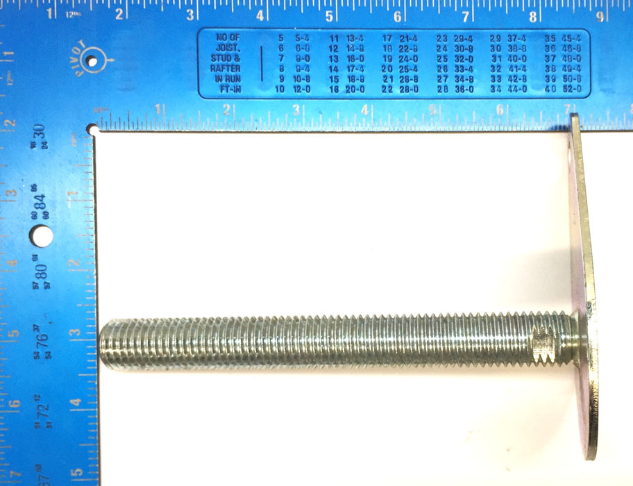 Unbranded Steel 7" x 5" Threaded 3/4"-10 Leveling Foot NOS