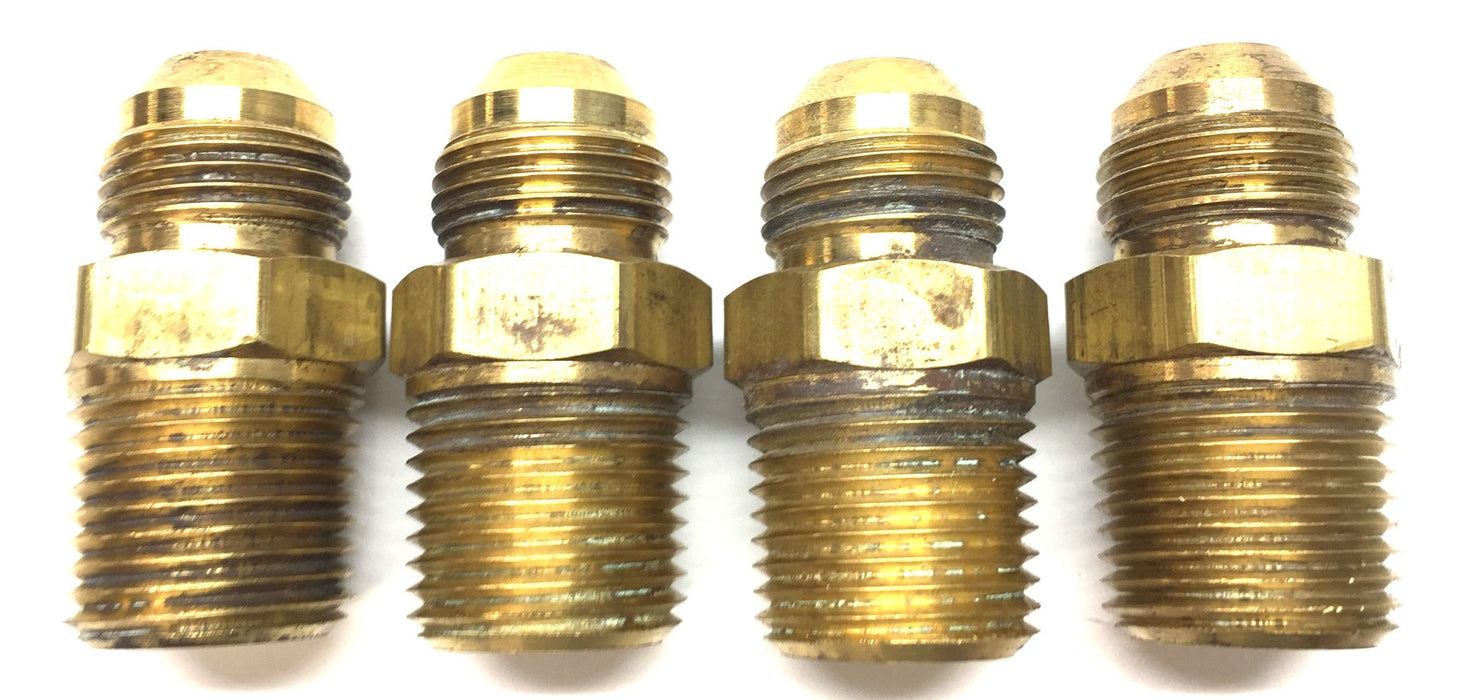 Unbranded Brass Compression Tube Union Fitting 3/4" x 3/4" [Lot of 4] USED