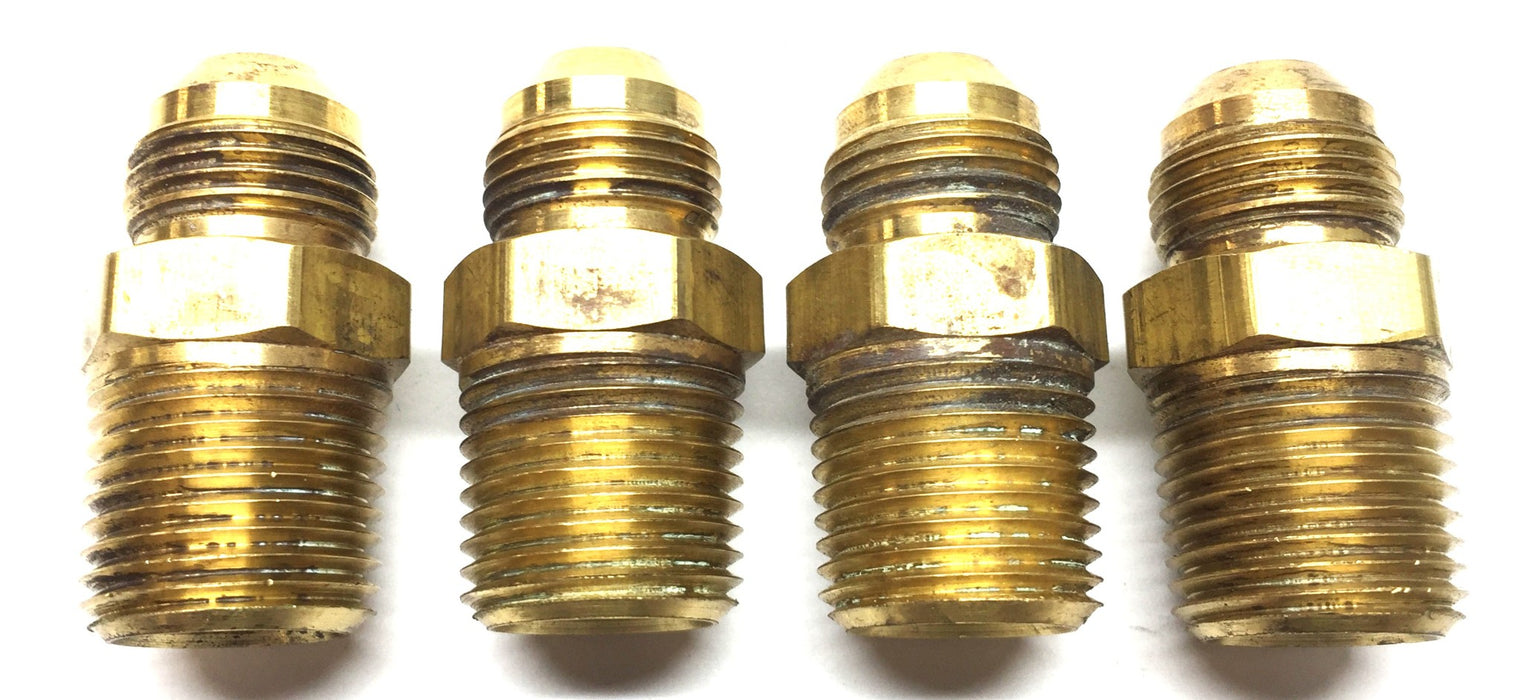 Unbranded Brass Compression Tube Union Fitting 3/4" x 3/4" [Lot of 4] USED