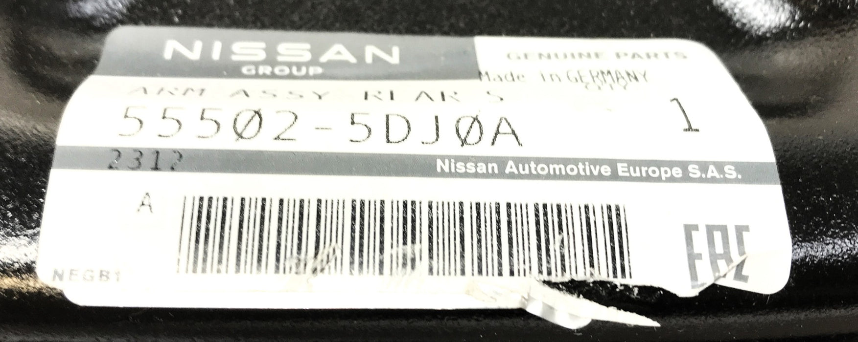 Nissan Left Rear Trailing Arm Assembly 55502-5DJ0A NOS