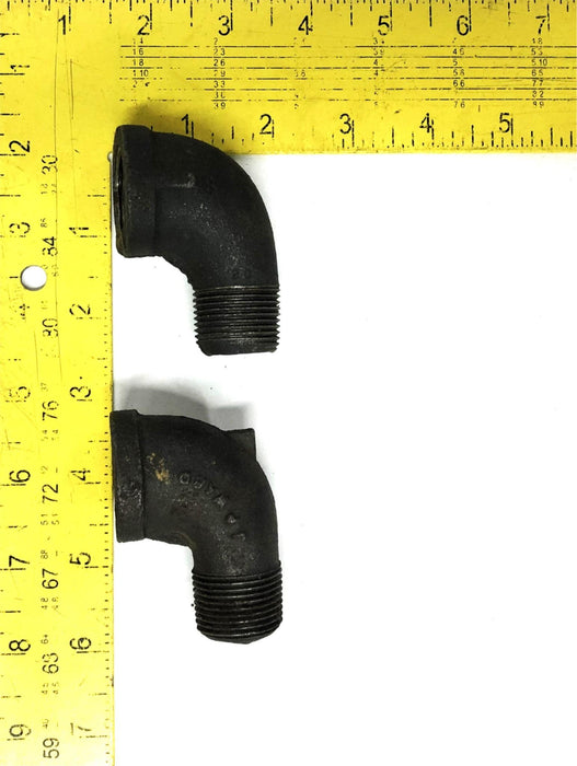 Unbranded 90 Degree Elbow Fitting 1 Inch [Lot of 3] NOS