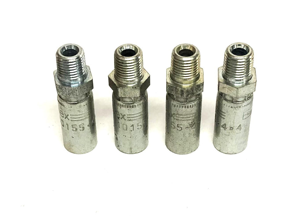 Parker Paraflex Male Pipe Swivel Straight 10155-4-4 [Lot of 4] NOS