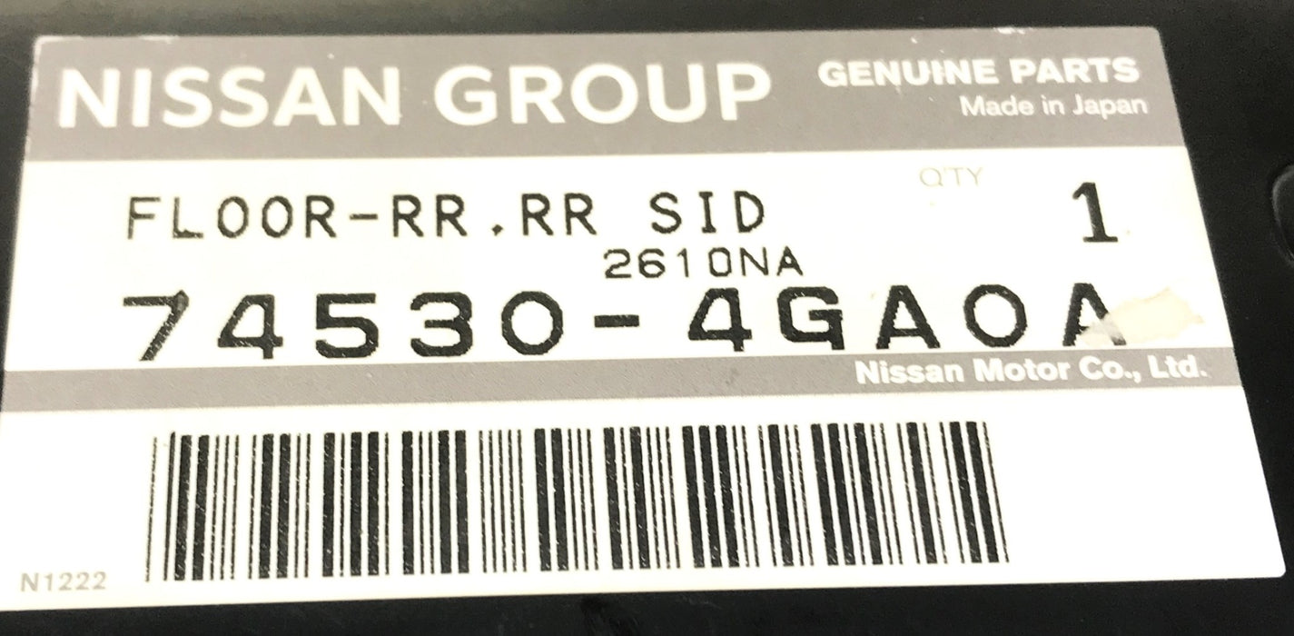 Nissan Right-Side Rear Floor (Some Scuffing) Extension 74530-4GA0A NOS