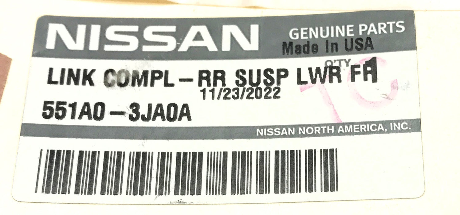 Nissan Rear Lower Lateral Suspension Link 551A0-3JA0A NOS