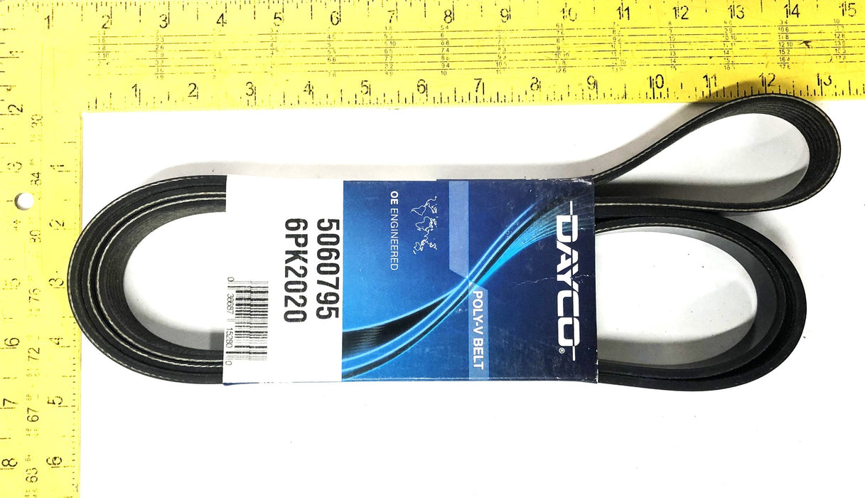 Dayco Poly-V Serpentine Belt 5060795 (6PK2020) [Lot of 3] NOS