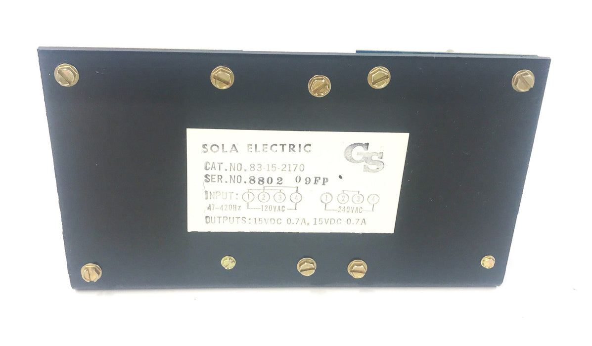 SOLA Power Supply 83 15 2170 NOS