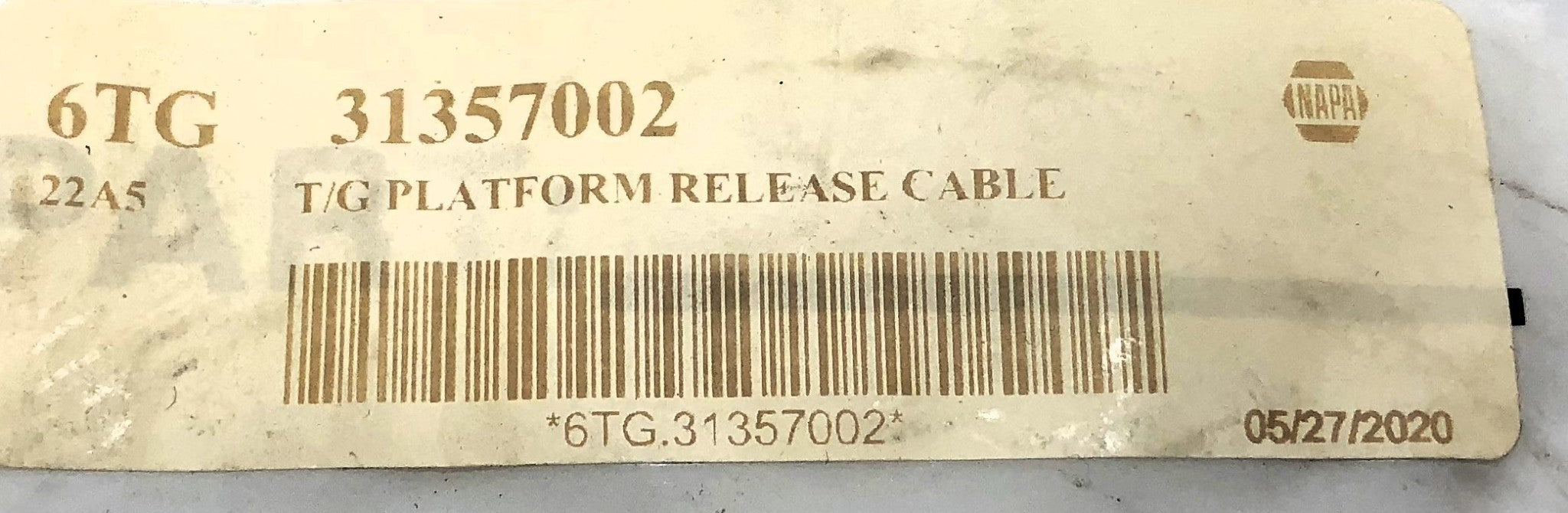 Napa Liftgate Cable 31357002 (31357-002) NOS