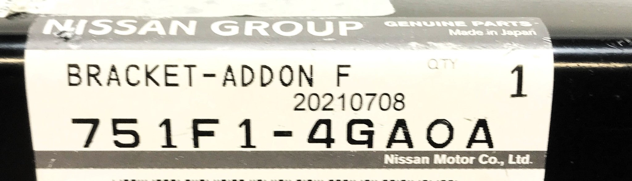 Nissan Left-Side Front Add-On Frame Bracket 751F1-4GA0A NOS
