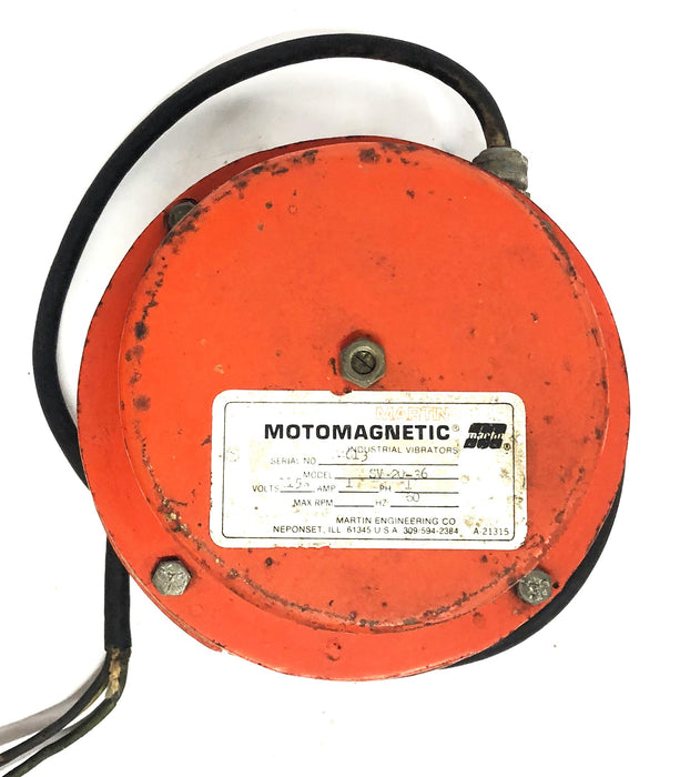 Martin Motomagnetic 115V 60Hz 1AMP 1PH Industrial Vibrator SV-20-36 USED