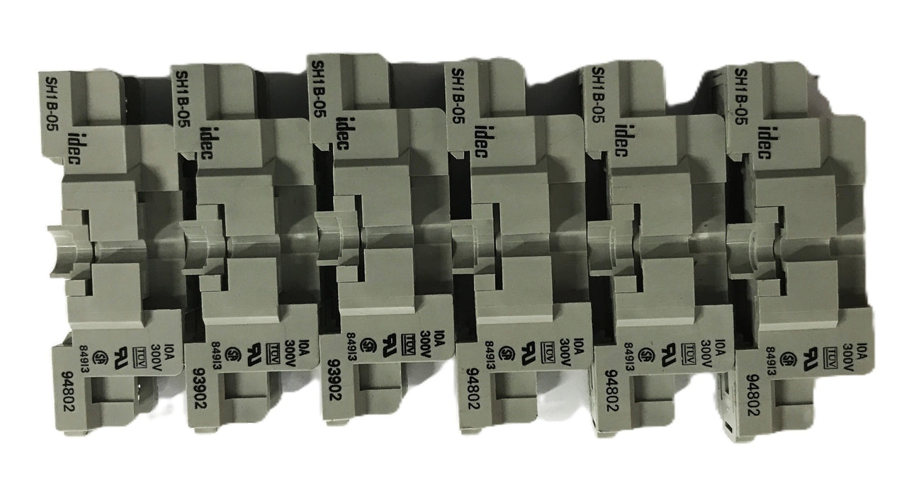 IDEC Relay Socket Base SH1B-05 [Lot of 6] NOS