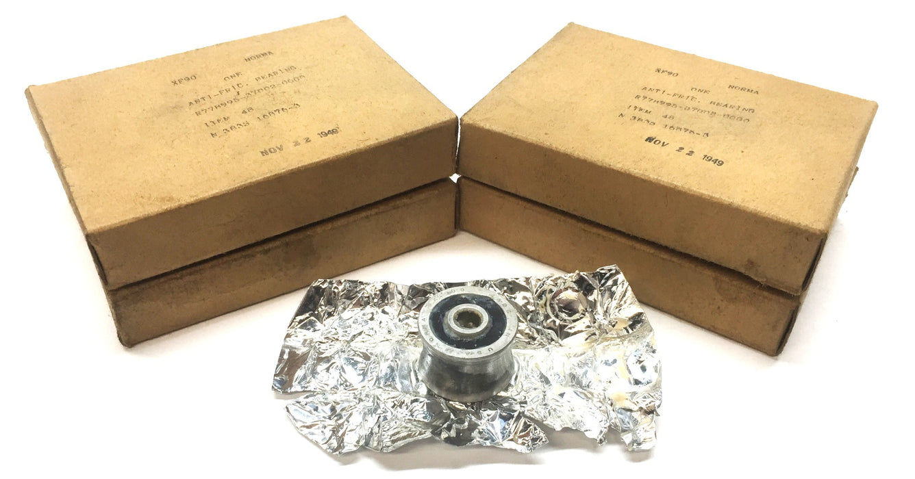 Norma-Hoffmann Anti-Friction Ball Bearing XF-90 (XF90) [Lot of 4] NOS