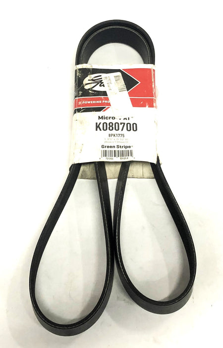 Gates 1-3/32x70-1/2IN Green Stripe Micro-V Serpentine Belt K080700 (8PK1775) NOS
