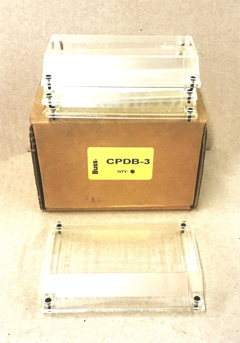 Bussmann Distribution Block Cover Series 163 CPDB-3 [Lot of 4] NOS