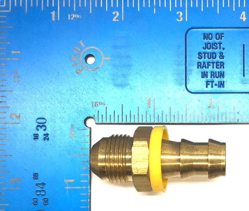 Unbranded 1.98" Brass 3/4" Hose Barb x 3/4" MNPT Fitting [Lot of 9] NOS