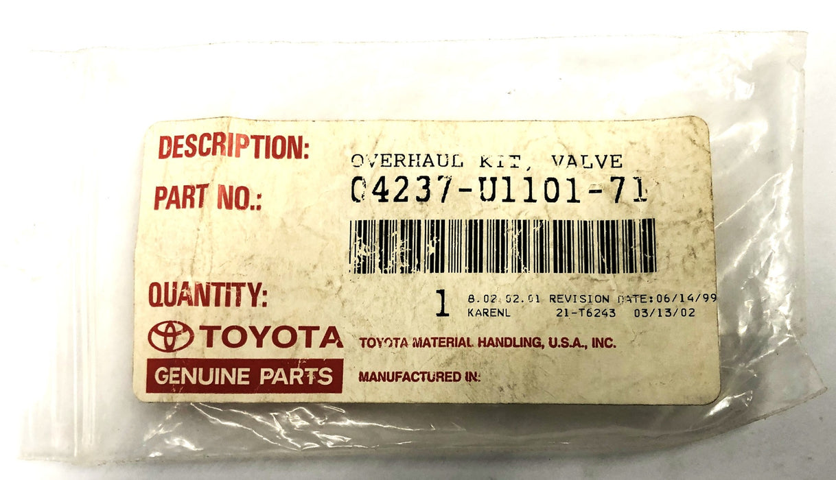 Toyota Valve Overhaul Kit 04237-U1101-71 NOS