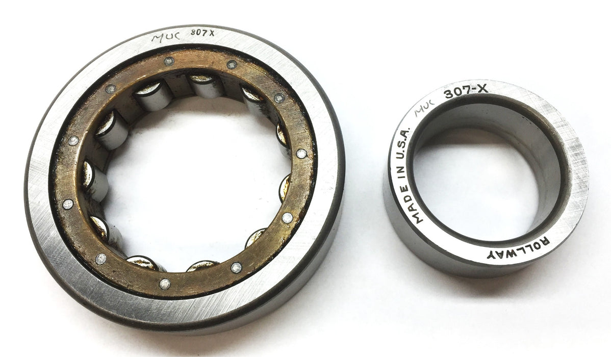 Rollway/MUC Annular Roller Ball Bearing and Inner Race 307X NOS