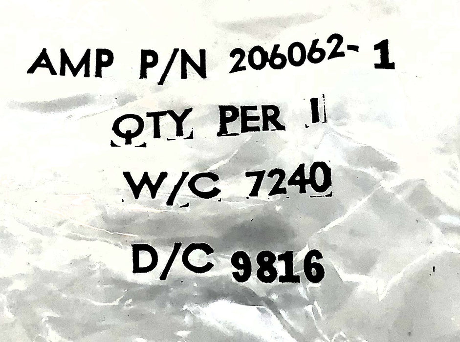 AMP Cable Connector 206062-1 [Lot of 5] NOS