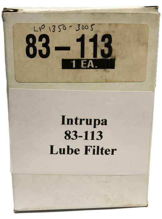 Intrupa Forklift Lube Filter 83-113 [Lot of 2] NOS