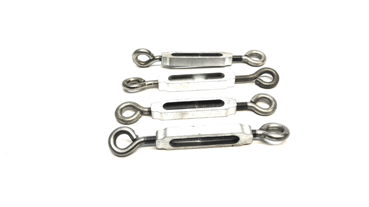 Unbranded 3/8" Thread x Approx 3" Inner Turnbuckle Tensioner [Lot of 4] NOS