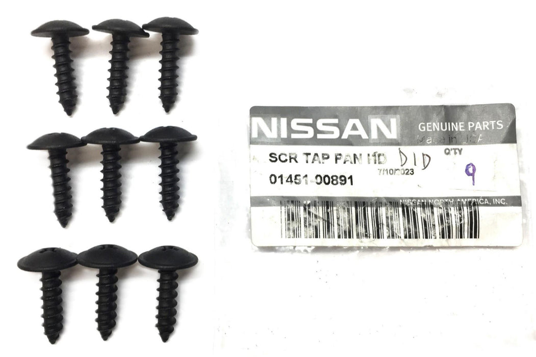 Nissan Group Heavy Duty Panhead Tap Screw 01451-00891 [Lot of 9] NOS