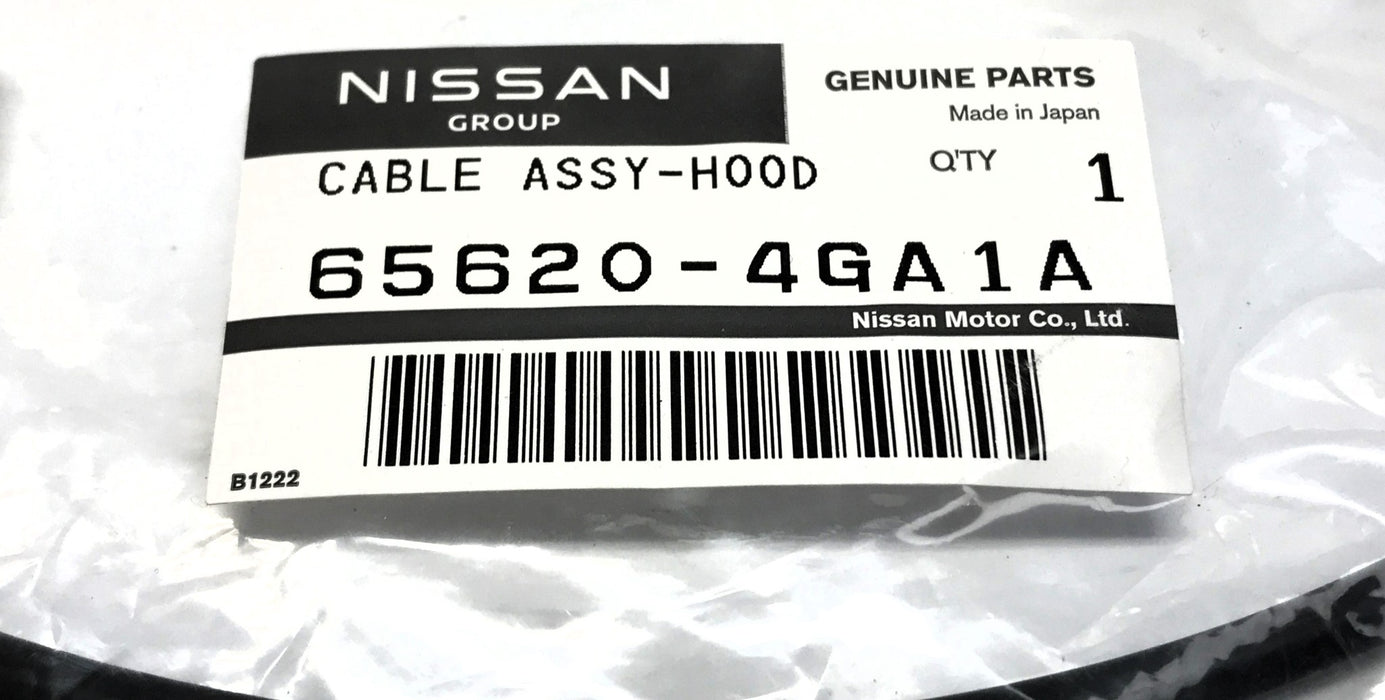 Nissan Hood Lock Control Cable Assembly 65620-4GA1A NOS