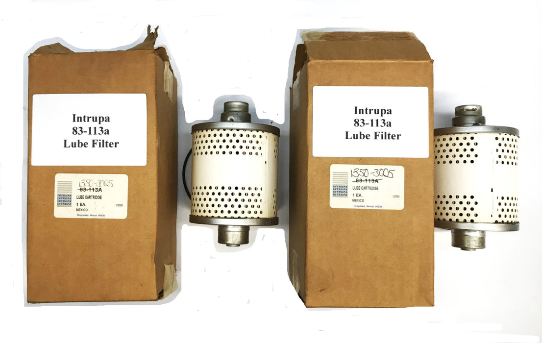 Intrupa Forklift Lube Filter 83-113a [Lot of 2] NOS