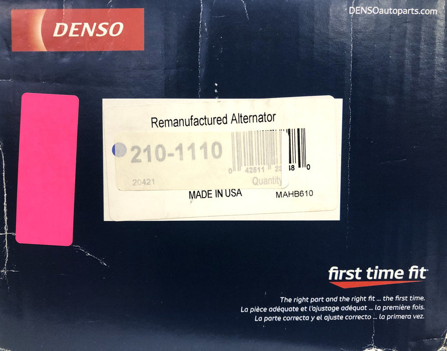 Denso 12V 145AMP Alternator 210-1110 REMANUFACTURED