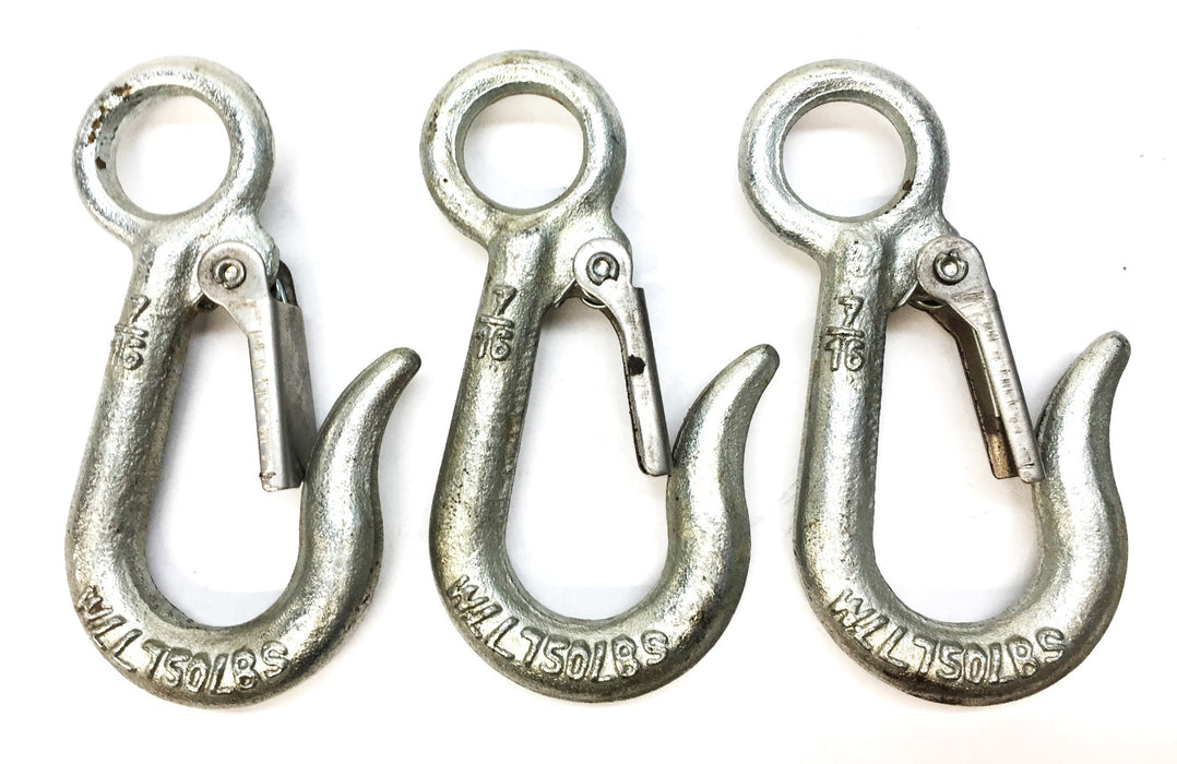 Unbranded 7/16" Snap Hook WLL750LBS [Lot of 3] NOS