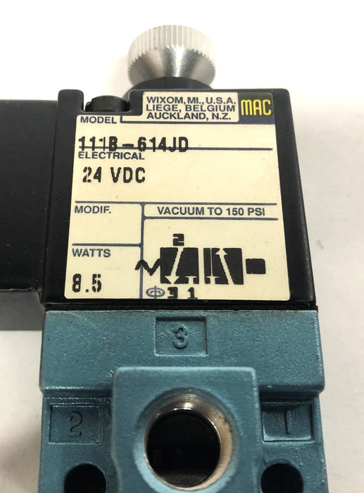 MAC Valves 11000 Airtech Controls Solenoid Valve 111B-614JD NOS