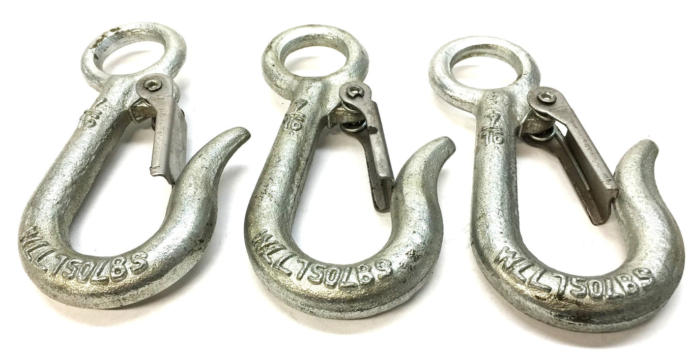 Unbranded 7/16" Snap Hook WLL750LBS [Lot of 3] NOS