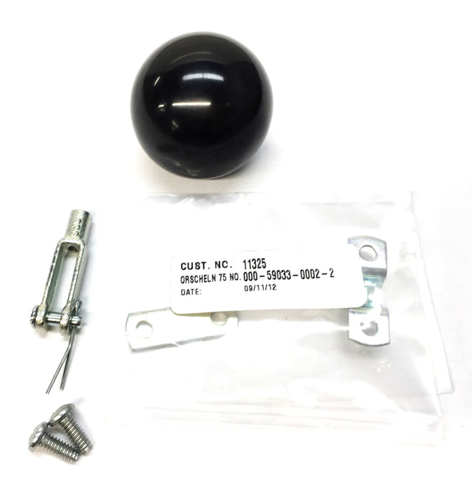 Orschein Black Shifter Ball Knob with 1/2" Bore 000-59033-0002-2 USED