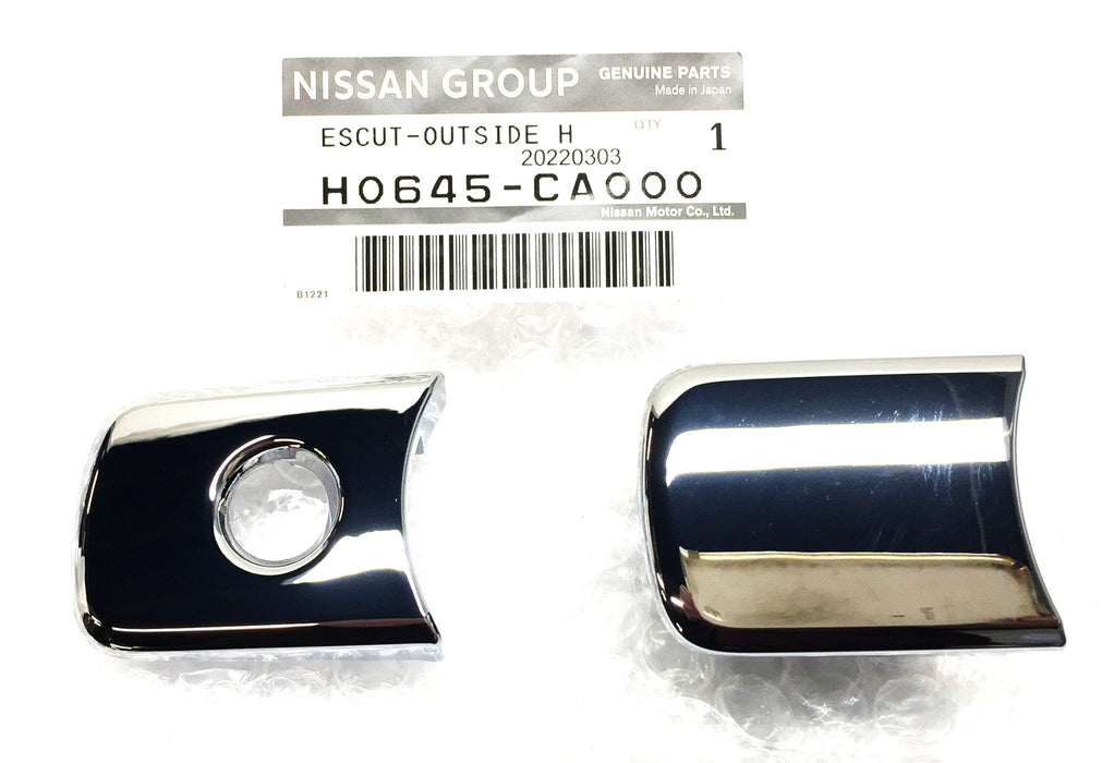Nissan Group Exterior Door Handle Escutcheon Trim Bezel Assembly H0645-CA000 NOS
