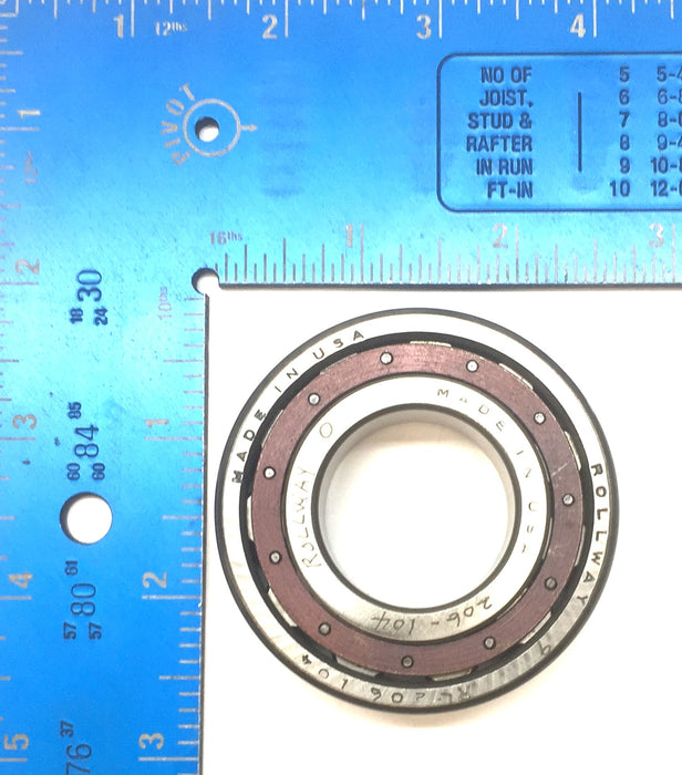 Rollway Cylindrical Roller Bearing 206-104 with Outer Ring Cup (RL206104) NOS