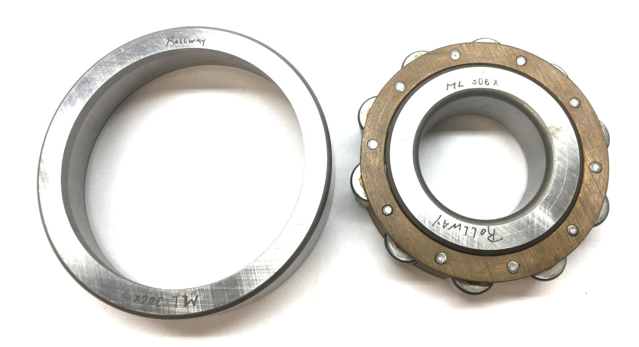 Rollway Cylindrical Roller Bearing and Outer Race ML306X NOS