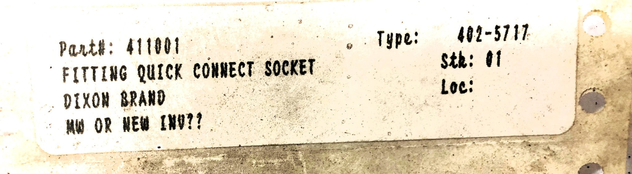 Unbranded Quick Connect Fitting 411001 [Lot of 52] NOS