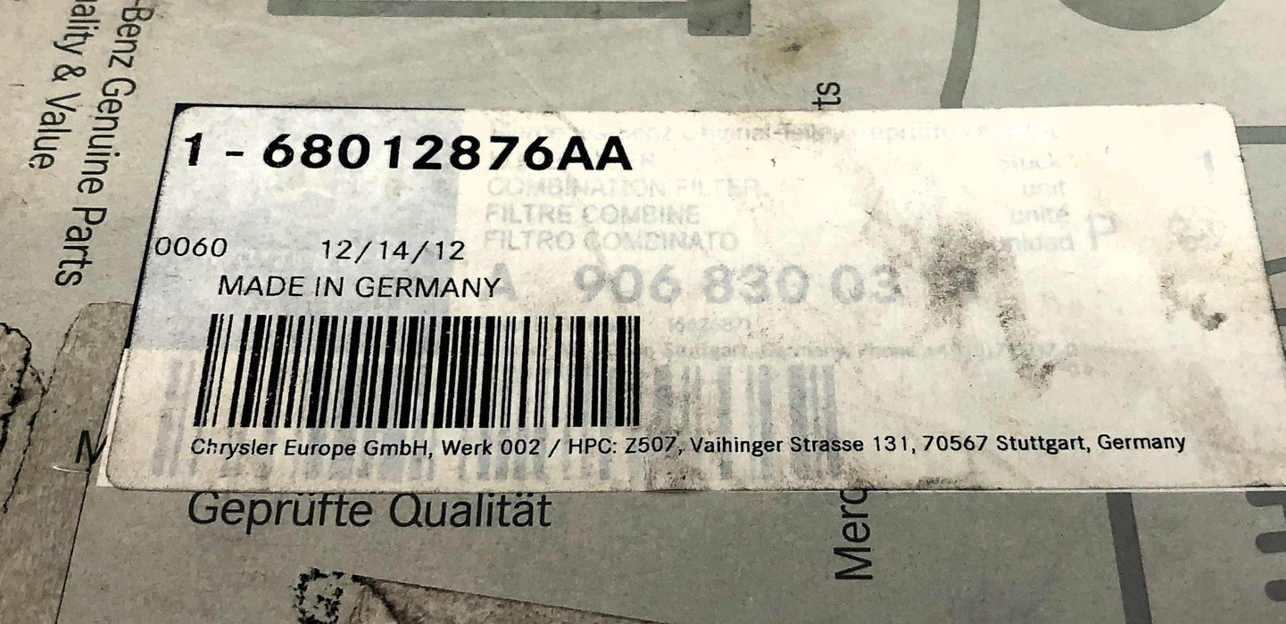 Mercedes-Benz Cabin Air Filter 68012876AA NOS