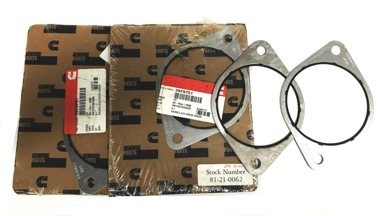 Cummins Gearbox Accessory Drive Gasket 3929751 [Lot of 4] NOS