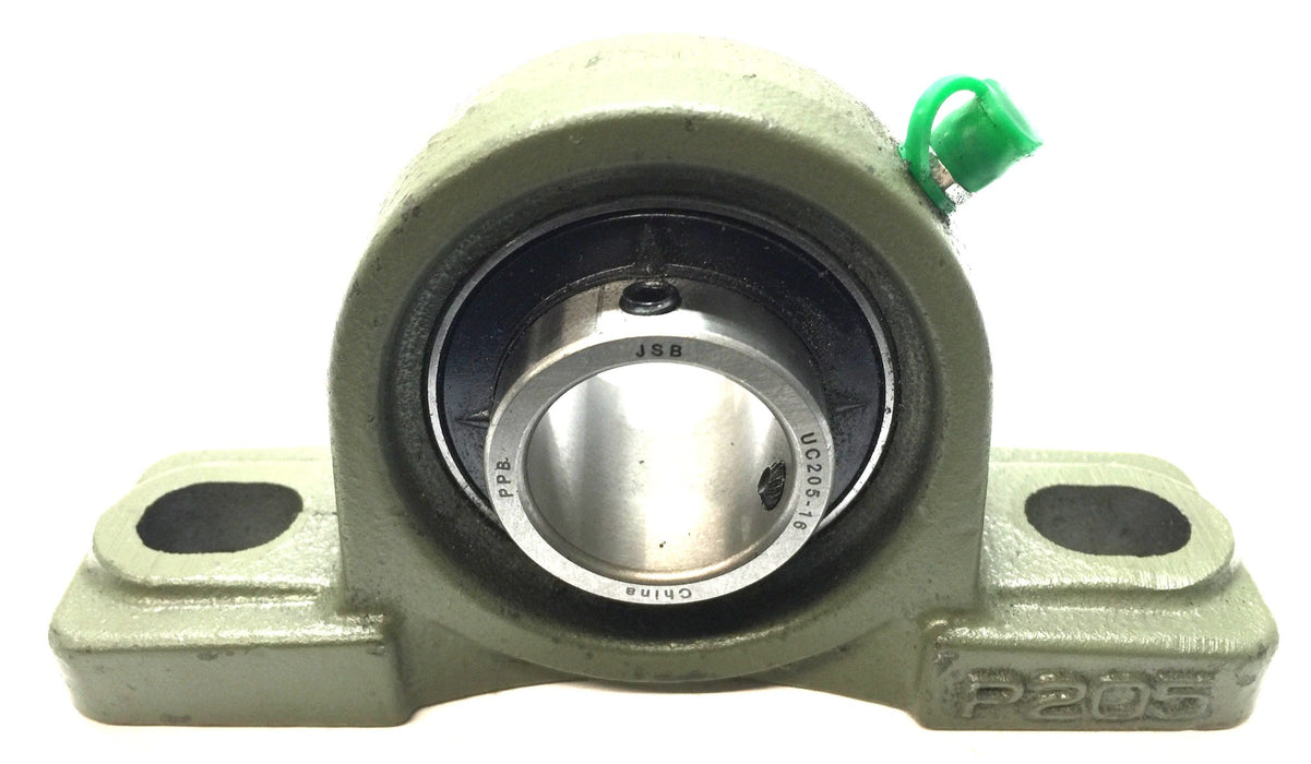 JSB 2-Hole Mount Pillow Block Bearing Assembly P205 (UC205-16) NOS