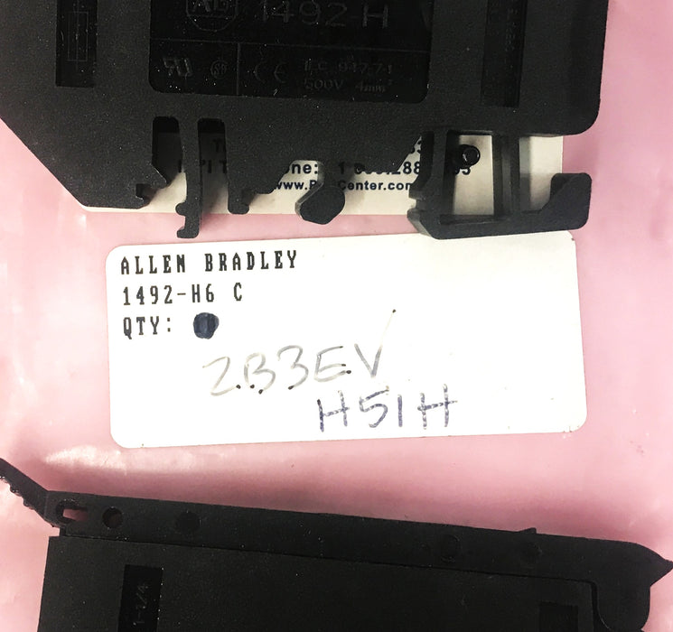 Allen-Bradley Terminal Block 1492-H6 [Lot of 2] NOS